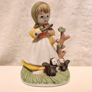 Girl with Violin Figurine